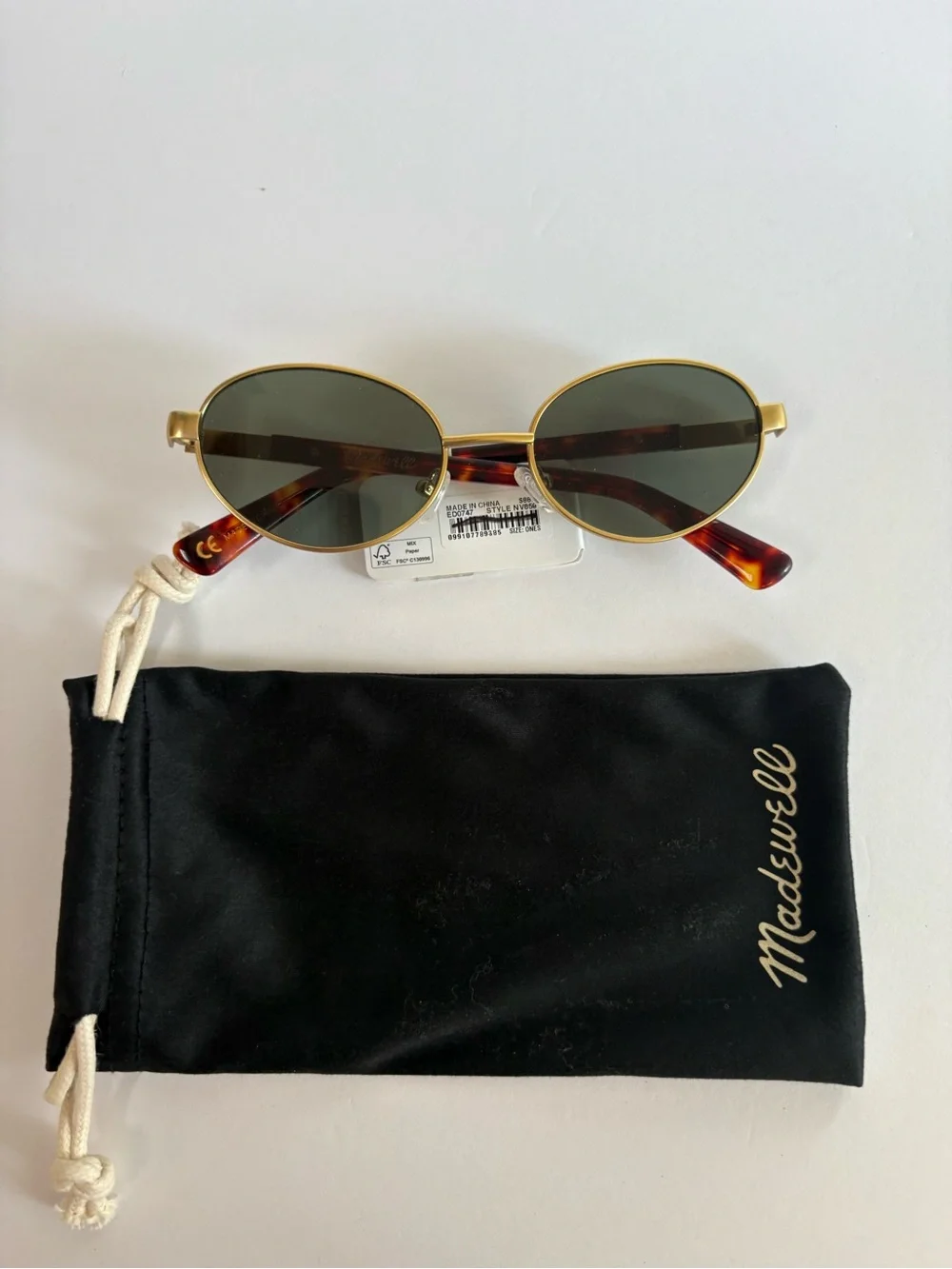 NWT Madewell Wire Frame Oval Sunglasses